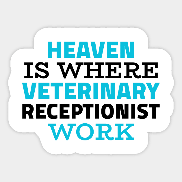 Heaven Veterinary Receptionist Sticker by ezral